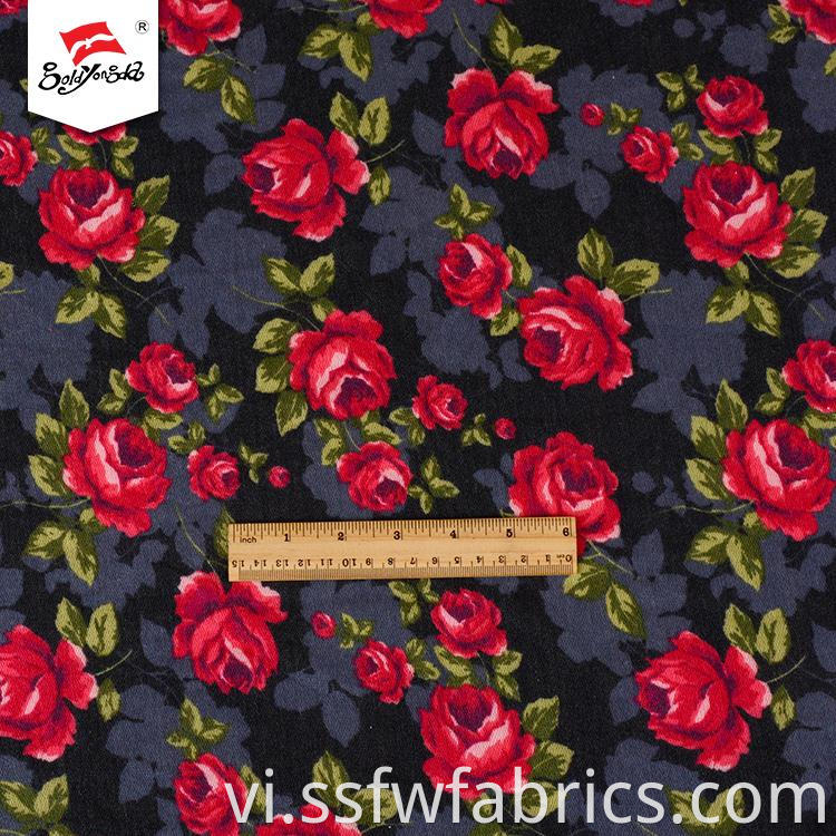 Fashion Flower Print Fabric